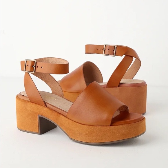 Seychelles Leather Suede Sandals Platform Shoes Size 11 42 Anthropologie Evereve - Picture 7 of 16